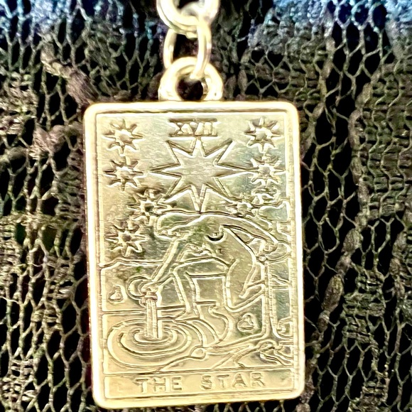 Tarot Card “The Star” Pendant Necklace with Star Charm at back of neck - Picture 1 of 15